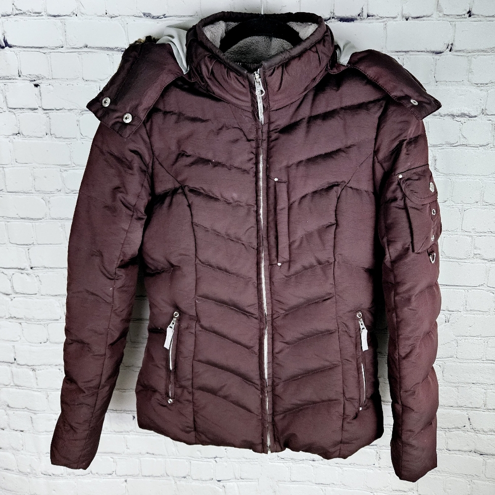 EDDIE BAUER | 650 FP down hooded puffer quilted winter ski snowboard jacket